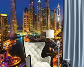 Luxury contemporary elegant armchair with stool and lamp