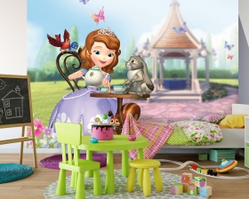 mock up wall in child room interior. Interior scandinavian style. 3d rendering, 3d illustration