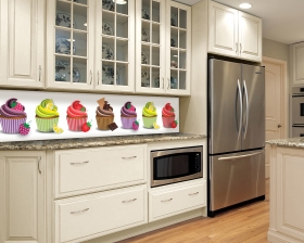 Kitchen with light colored cabinetry